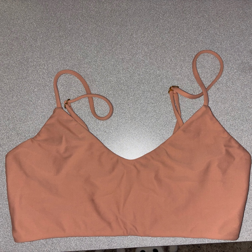 Mikoh Tan/peach Bikini Top